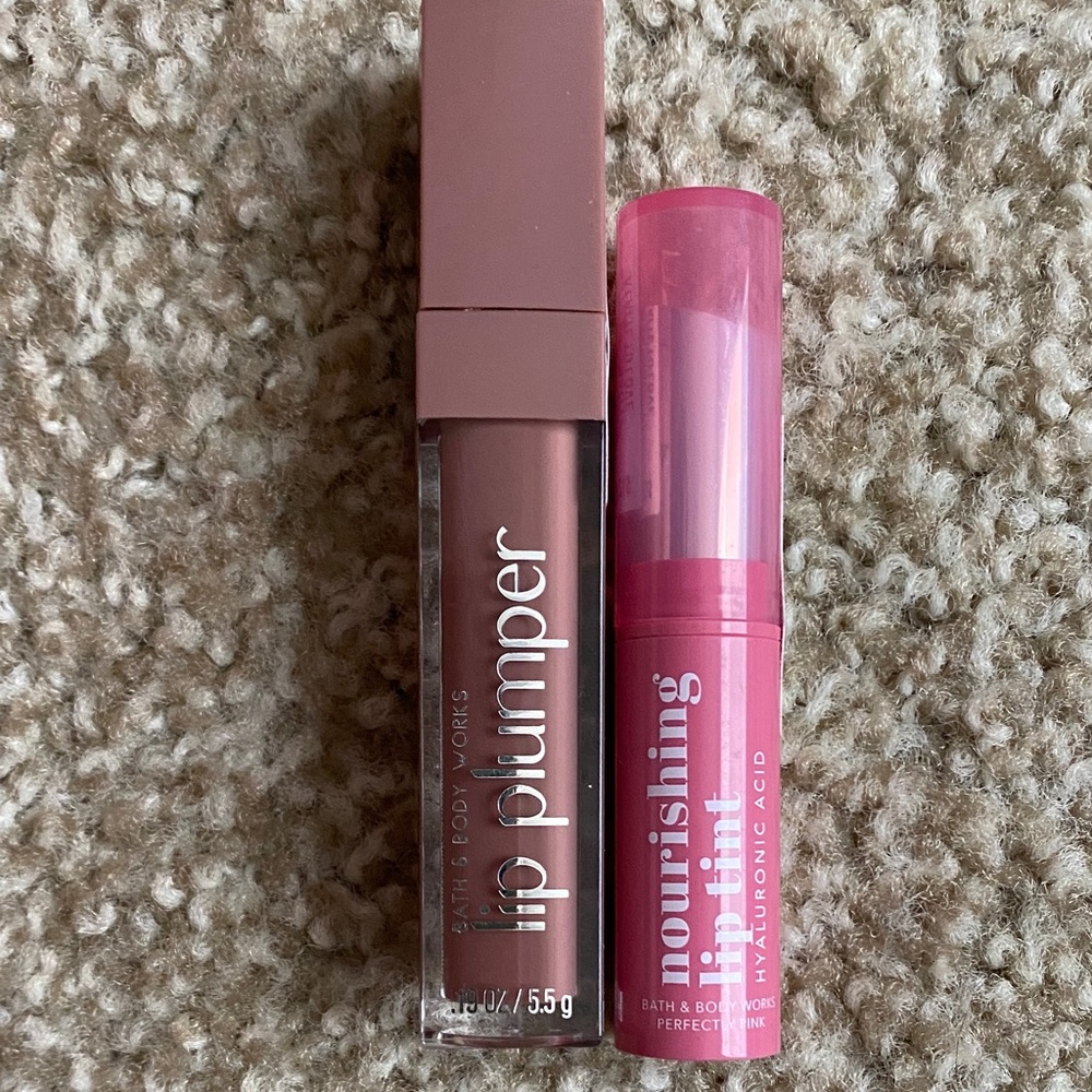 Bath & Body Works Lip Plumper and Tint Duo - Mauve and Pink